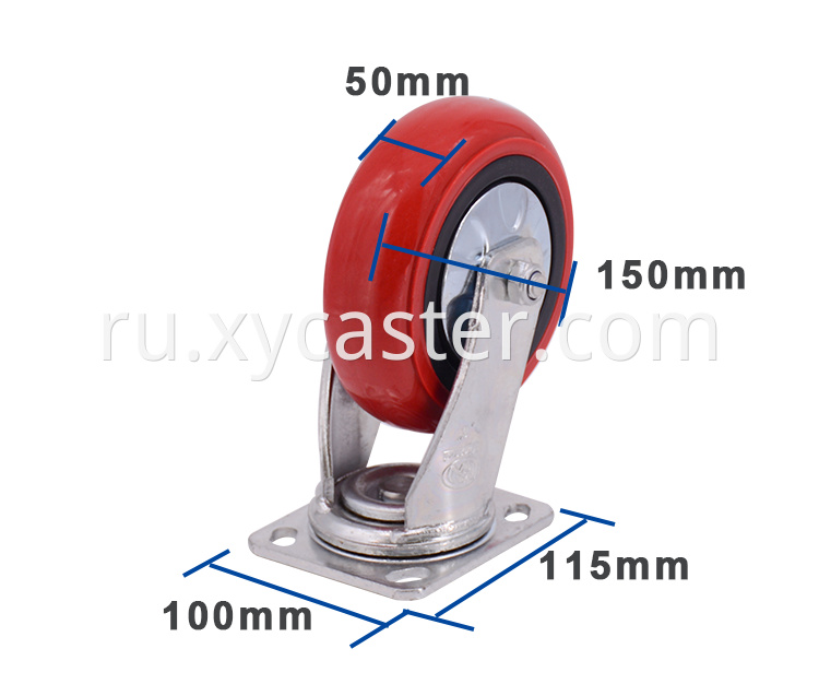 6 Inch Pvc Swivel Caster